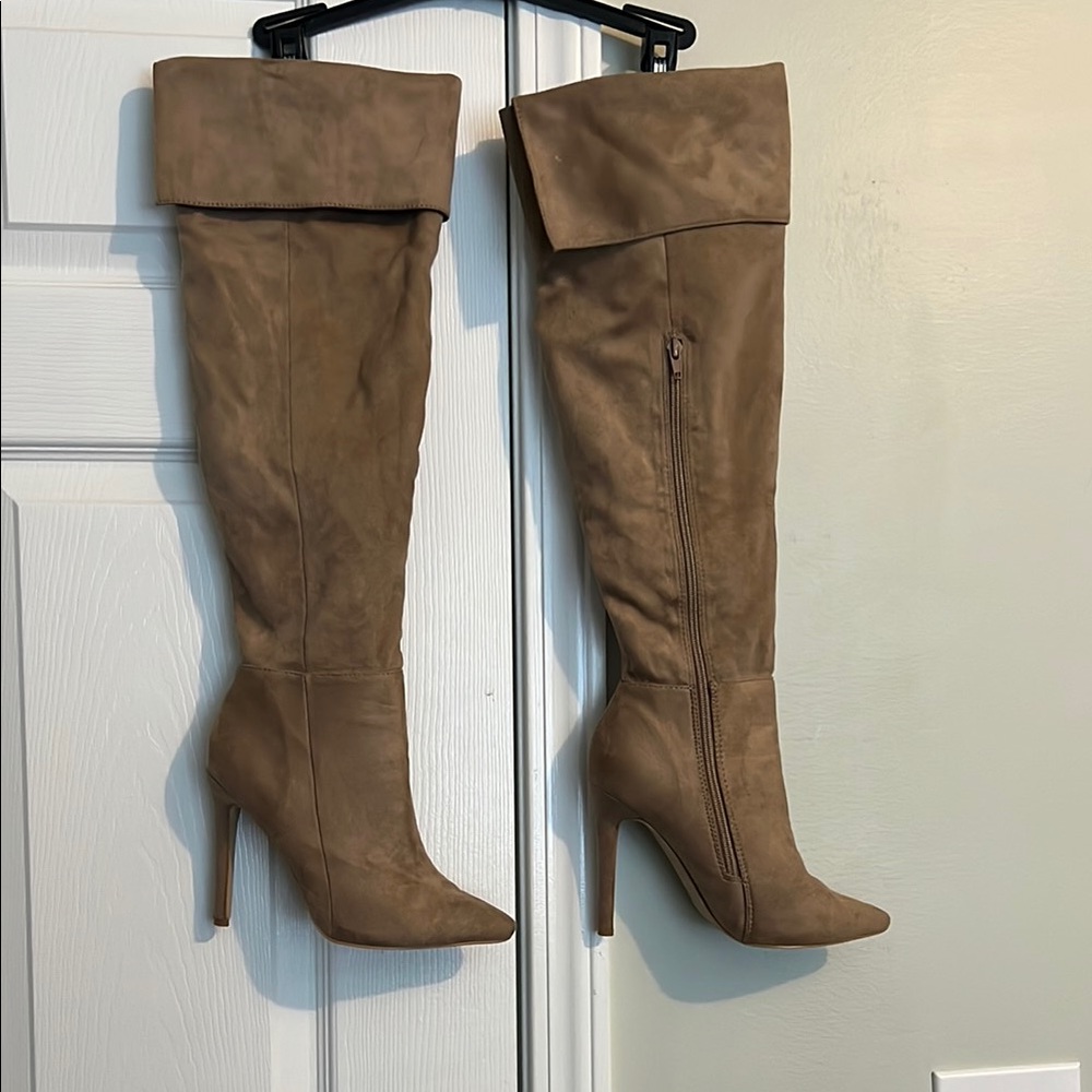 Women's Tan Over-the-Knee Boots